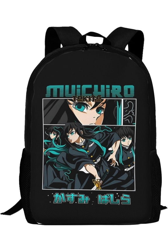 Muichiro Tokito Backpack,3d Print Laptop Backpack Lightweight Casual Daypack Bookbag Multi-Function Travel Backpack 16.5 In