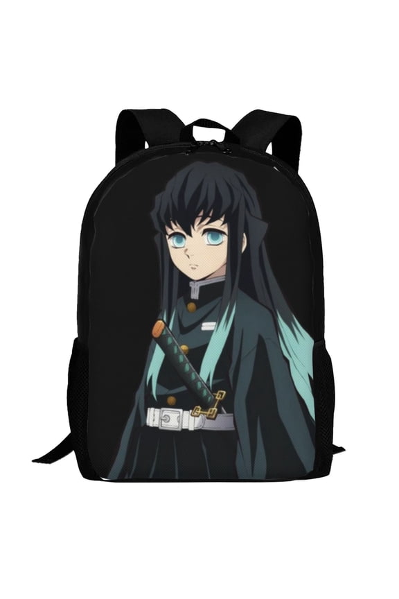 Muichiro Tokito Backpack,3d Print Laptop Backpack Lightweight Casual Daypack Bookbag Multi-Function Travel Backpack 16.5 In