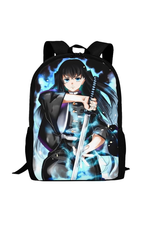 Muichiro Tokito Backpack,3d Print Laptop Backpack Lightweight Casual Daypack Bookbag Multi-Function Travel Backpack 16.5 In