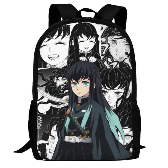 Muichiro Tokito Backpack,3d Print Laptop Backpack Lightweight Casual Daypack Bookbag Multi-Function Travel Backpack 16.5 In