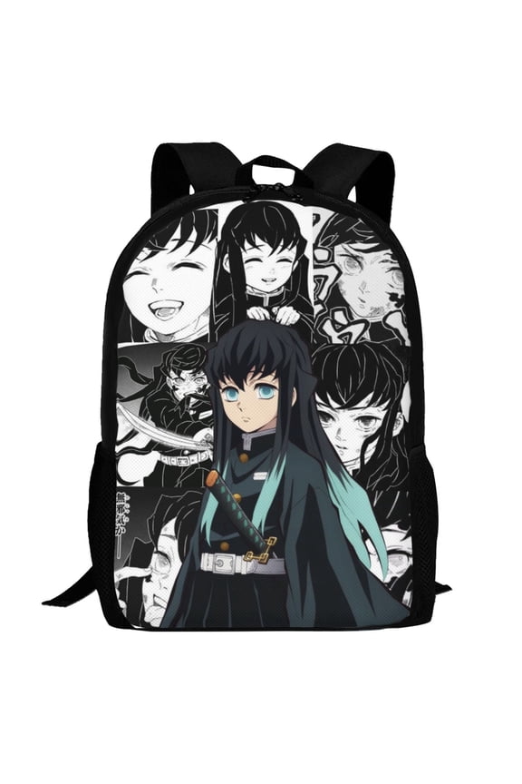 Muichiro Tokito Backpack,3d Print Laptop Backpack Lightweight Casual Daypack Bookbag Multi-Function Travel Backpack 16.5 In