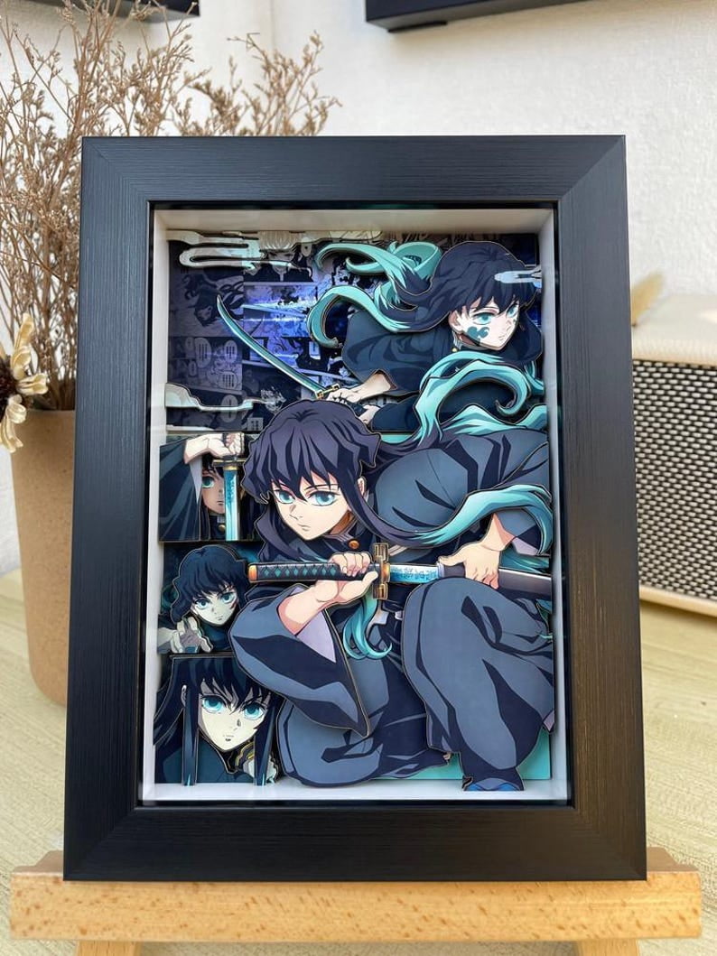 Hashria Collage Muichiro Tokito Demon Slayer Anime Poster Mist Hashira Manga Collage ...