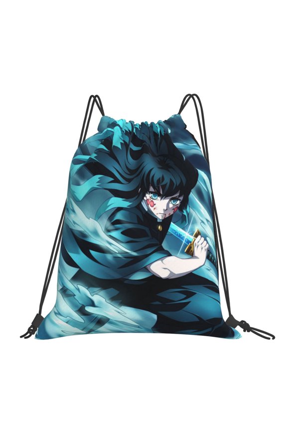 Muichiro Tokito Drawstring Backpack Sport Gym Bag For Yoga Swimming Gymsack Sport Strap Pack Bag