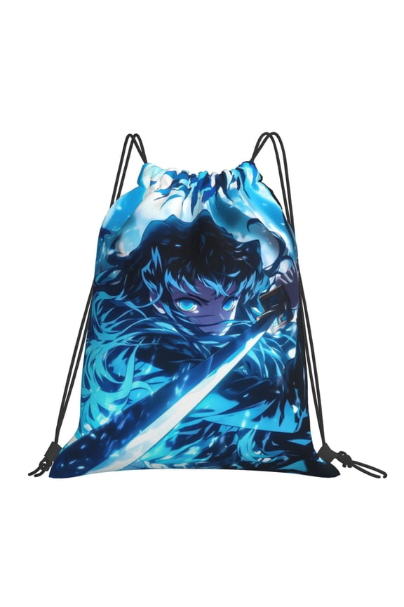 Muichiro Tokito Drawstring Backpack Sport Gym Bag For Yoga Swimming Gymsack Sport Strap Pack Bag