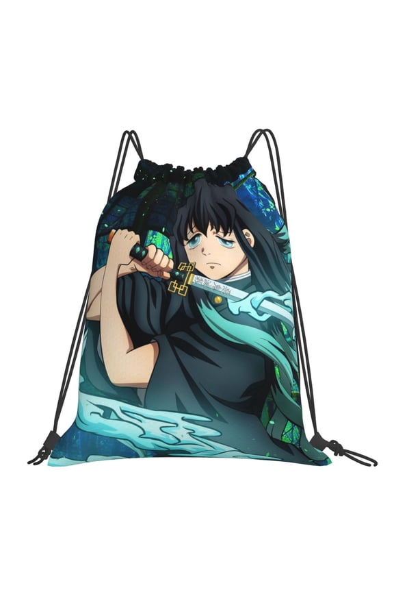 Muichiro Tokito Drawstring Backpack Sport Gym Bag For Yoga Swimming Gymsack Sport Strap Pack Bag