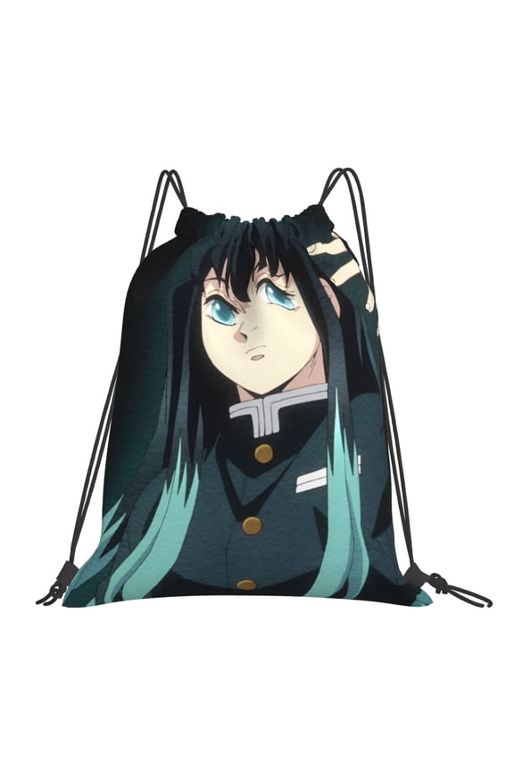 Muichiro Tokito Drawstring Backpack Sport Gym Bag For Yoga Swimming Gymsack Sport Strap Pack Bag