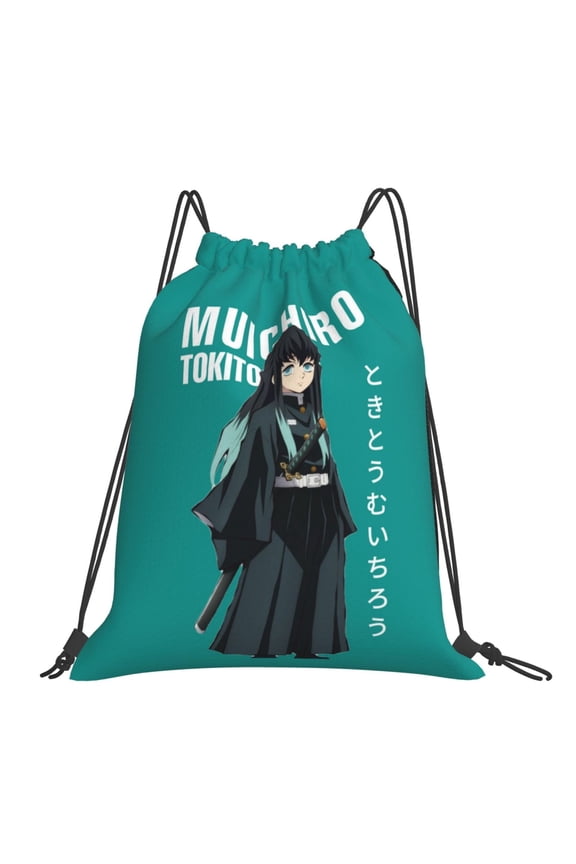 Muichiro Tokito Drawstring Backpack Sport Gym Bag For Yoga Swimming Gymsack Sport Strap Pack Bag