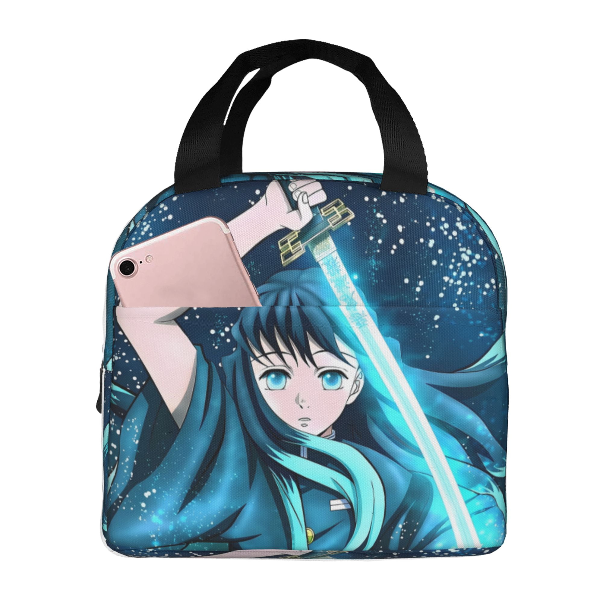 Muichiro Tokito Lunch Bag Lunch Bag Tote Bag Insulated Lunch Box Picnic ...