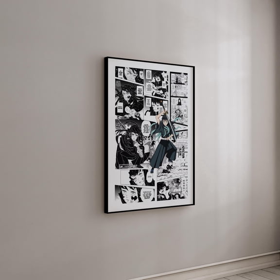 Muichiro Tokito Manga Wall Art Home Decor Office Wall Art Living Room Decor, Paper Poster Only