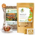 thumbnail image 1 of Muicle (Mexican Honeysuckle) Herbal Tea Combo Value Pack - 4 oz Loose Leaf + 24 Tea Bags - Authentic 100% Natural Mexican Infusion - Caffeine-Free, Vegan & Non-GMO - Traditional Premium Balance - BE, 1 of 9