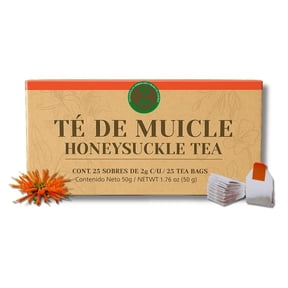 Muicle T (Mexican Honeysuckle Herbal Tea) 25 Tea Bags 100% Natural, Vegan, Non-GMO Traditional Mexican Herbal Infusion Caffeine-Free, Authentic & Aromatic by High Supreme