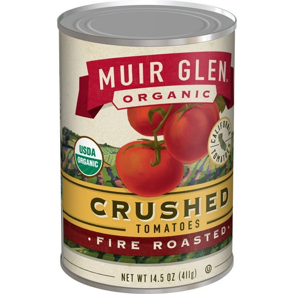 Muir Glen Crushed Tomatoes Fire Roasted - 14.5oz (Pack of 8)