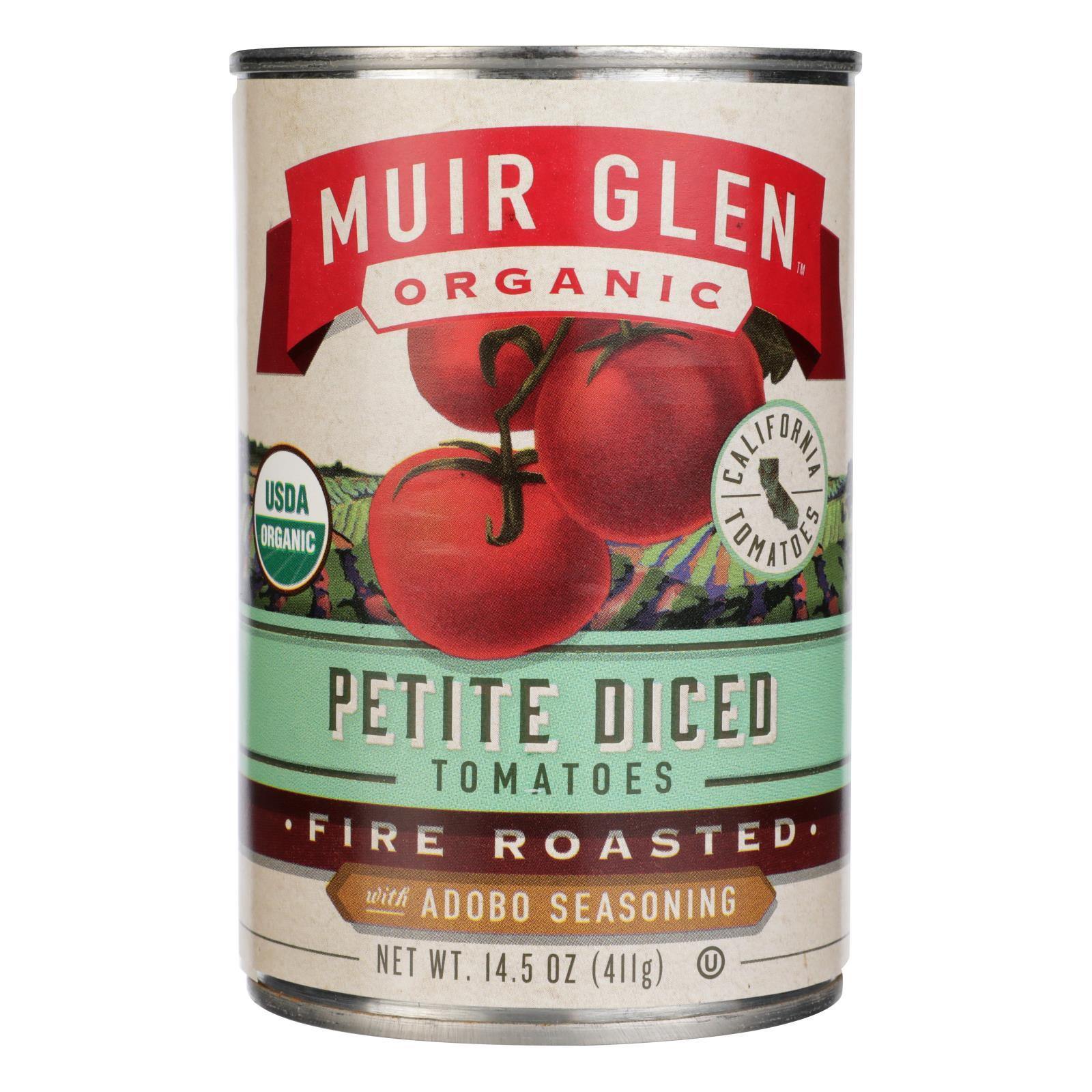 Muir Glen Diced Adobo Fire Roasted Tomato - Tomato - Case of 12 - 14.5 ...