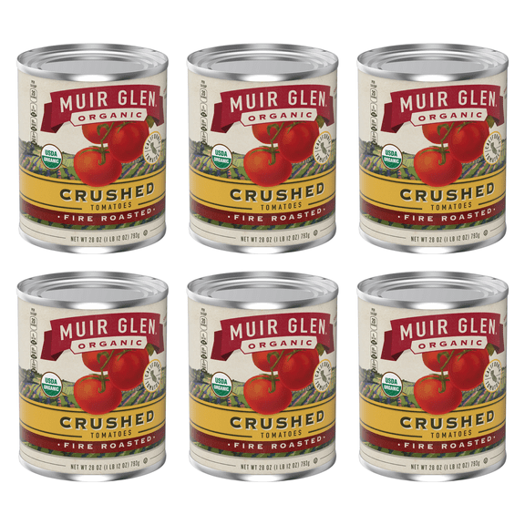Muir Glen Fire Roasted Crushed 28oz (Pack of 6)