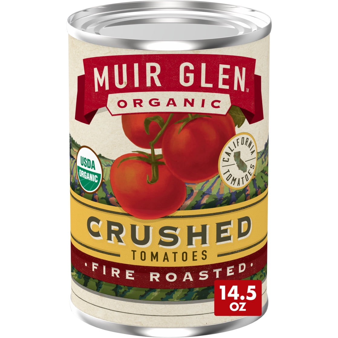 Muir Glen Organic Fire-Roasted Crushed Tomatoes, 14.5 Oz - Walmart.com