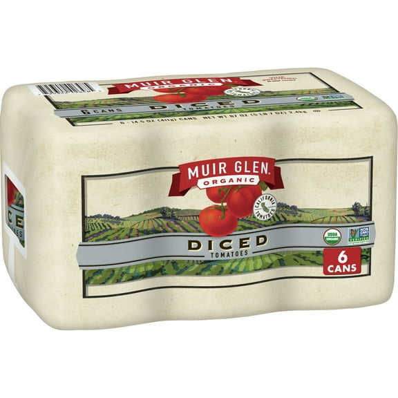 Muir Glen Organic Diced Tomatoes, 6 cans, 87 ounces