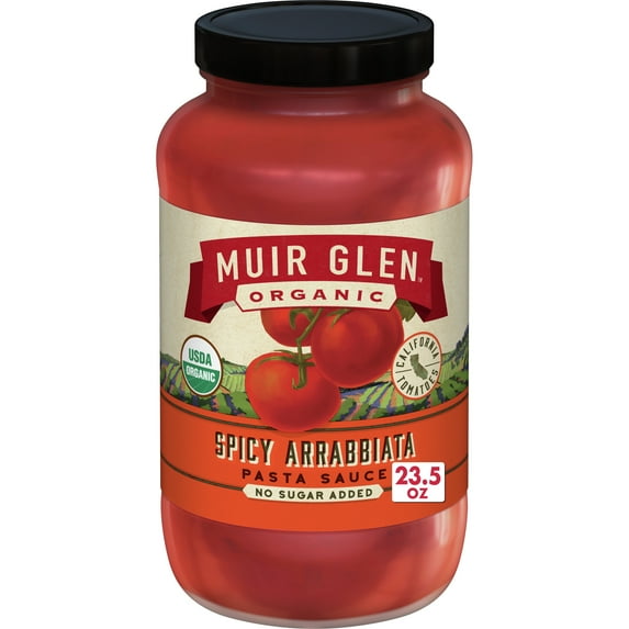 Muir Glen Organic Spicy Arrabbiata Pasta Sauce, No Sugar Added, 23.5 oz.