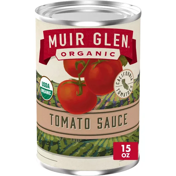 Muir Glen Organic Tomato Sauce 15oz (Pack of 4)