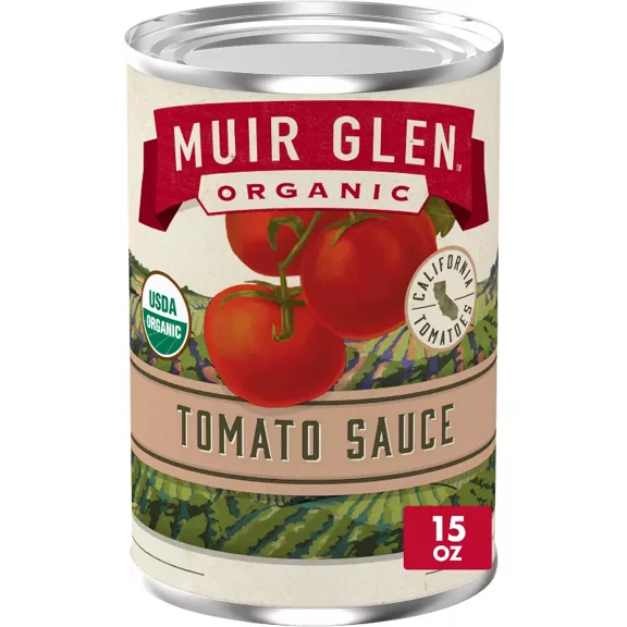 Muir Glen Organic Tomato Sauce 15oz (Pack of 6)