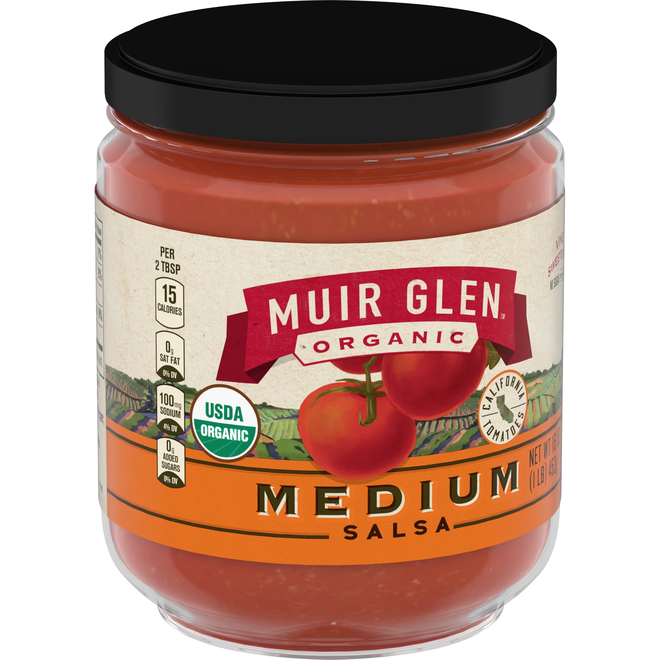 Muir Glen USDA Certified Organic Medium Salsa, 16 oz
