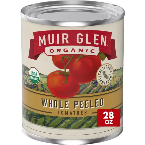 Muir Glen Whole Peeled Tomatoes 28oz (Pack of 2)