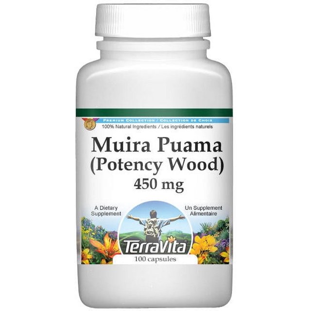 Muira Puama (Potency Wood) 450 mg (100 capsules, ZIN 511085