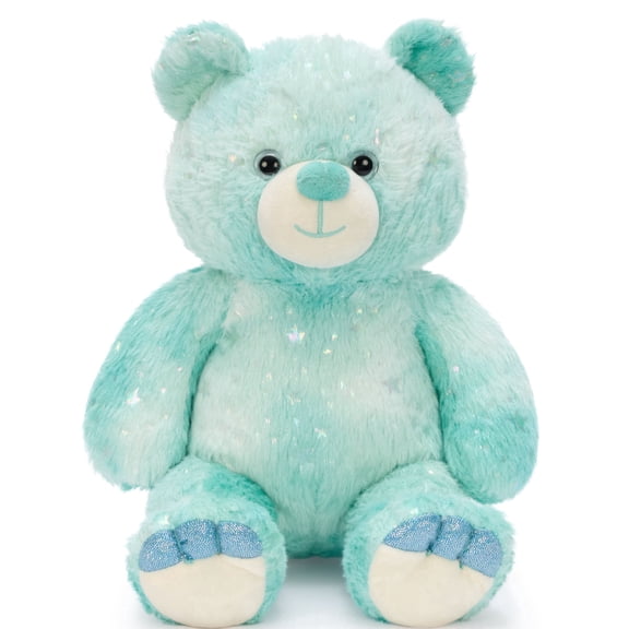 Muiteiur 13.7" Bear Stuffed Animal Green Teddy Bear Plush Toy