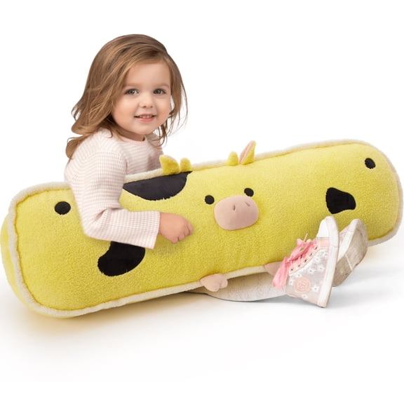 Muiteiur 39.3'' Cow Stuffed Animal Large Cow Plush Soft Cuddly Farm Animal Pillow