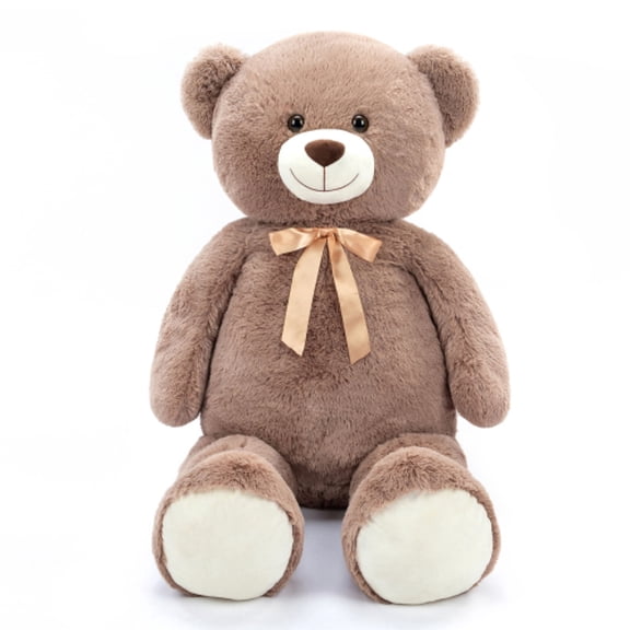 Muiteiur 39'' Giant Teddy Bear Mommy and Baby Bear Soft Plush Brown Bear Stuffed Animal