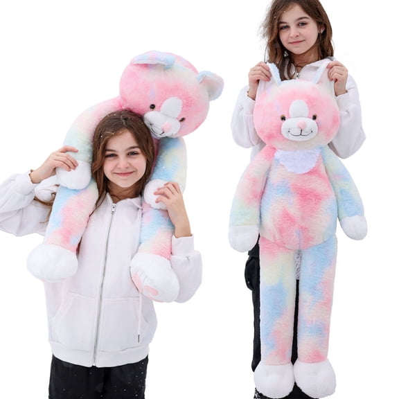 Muiteiur 39" Kitty Stuffed Animal Weighted Plush Cat Toy Giant Kitten Body Pillow