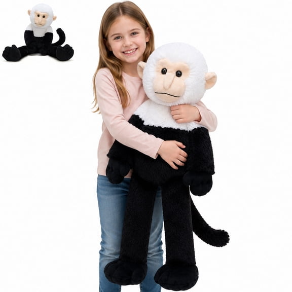 Muiteiur 39.4 Inch Plush Capuchin Monkey Toy Weighted Monkey Stuffed Animal