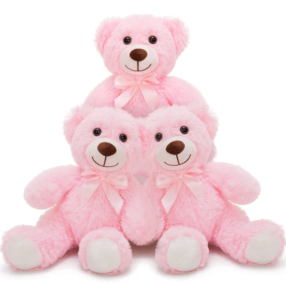 Muiteiur 3PCS Bear Stuffed Animal 13.5" Teddy Bear Plush Toy