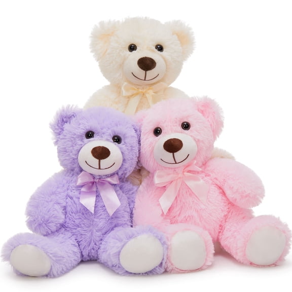 Muiteiur 3PCS Bear Stuffed Animals Teddy Bear Plush Toy