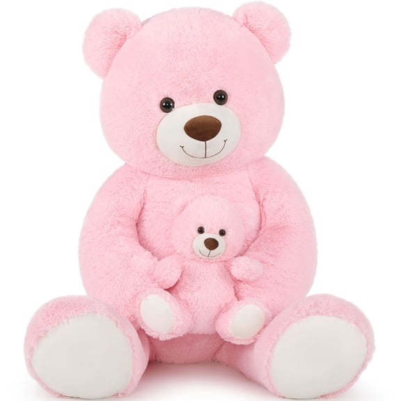 Muiteiur 51'' Pink Teddy Bear Stuffed Animal Giant Plush Teddy Bear Toy