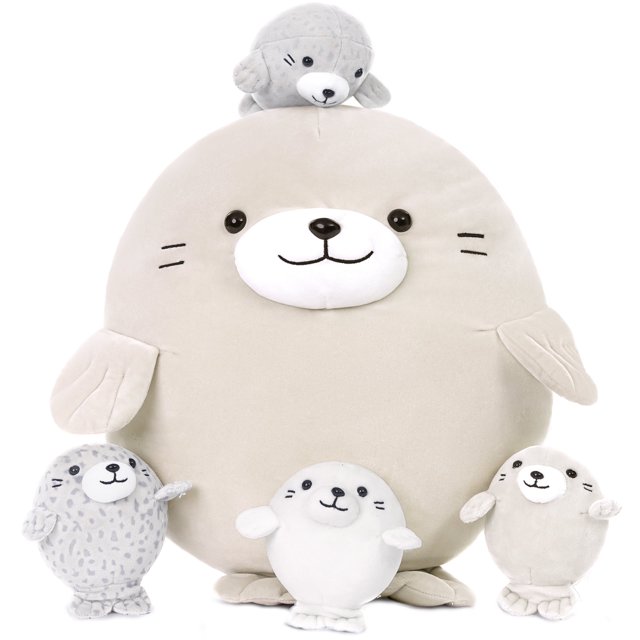 Adorable 5-Piece Lynx Plush Set - Mom & 4 Babies, 18" Soft Stuffed Animal Toy
