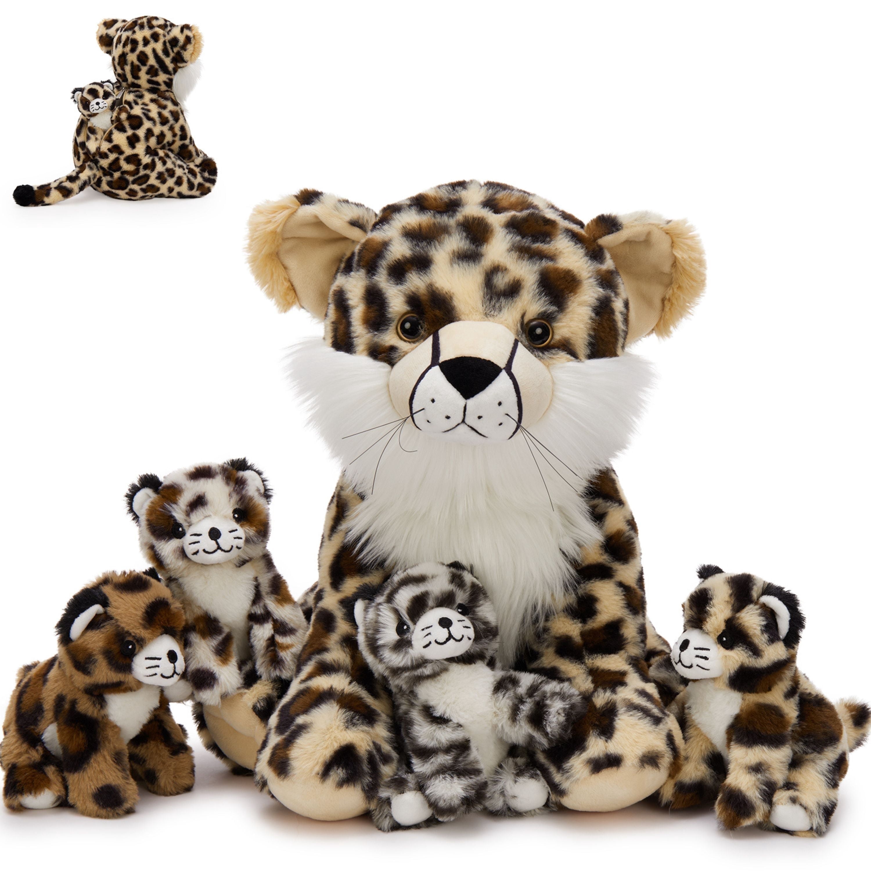 Muiteiur 5Pcs Cheetah Stuffed Animal 14.2