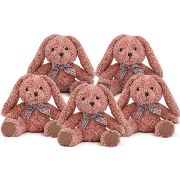 Muiteiur 5Pcs Rabbit Stuffed Animal 12.5" Bulk Bunny Plush Toy