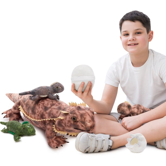 Muiteiur 6-Piece Lizard Stuffed Animal 27.56 Inch Giant Lizard Plush Toy