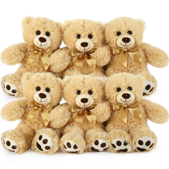 Muiteiur 6PCS Bear Stuffed Animal 13.7" Teddy Bear Plush Toy