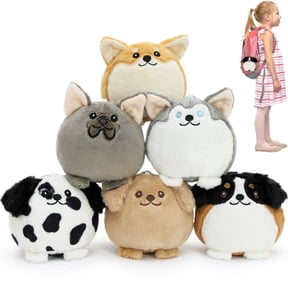 Muiteiur 6Pcs Bulk Stuffed Animal 4" Lovely Plush Dog Stuffed Animal