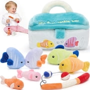 Stuffed Fish Checkers Stuffed Fish Plush Toys for Kids
