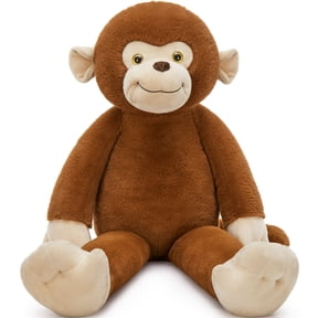 Muiteiur 39.4" Large Weighted Monkey Stuffed Animal, 3.2 lbs Long Plush Monkey with Weighted Belly, Hands and Feet