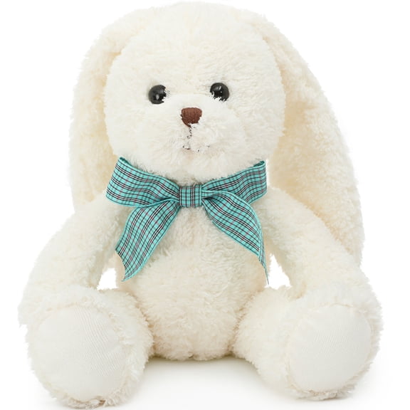 Muiteiur Rabbit Stuffed Animal 12.5" White Bunny Rabbit Plush Toy