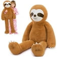 thumbnail image 1 of Muiteiur Sloth Stuffed Animal 39" Weighted Sloth Plush Toy, 1 of 9