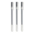 Muji Gel Ink Ball Point Pen Cap Type, 0.38mm, Black pack of 3