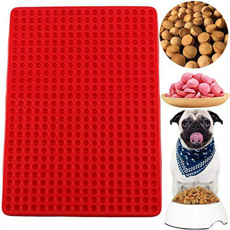 Mujiang 468-Cavity Mini Round Silicone Mold Chocolate Drops Molds Dog Semi  Sphere Gummy Candy Molds 