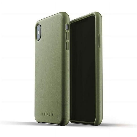 Mujjo MUJJO-CS-103-OL Full Leather Case for iPhone XS Max - Olive