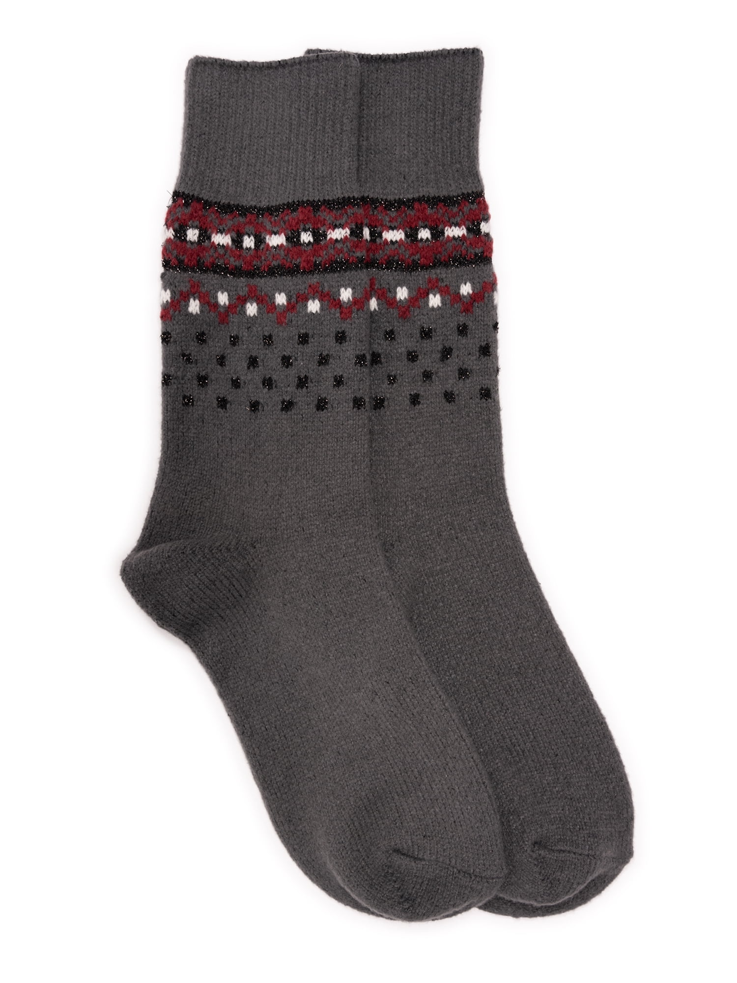 MUK LUKS women's Microfiber Crew Boot Sock - Recycled - Walmart.com