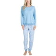 thumbnail image 1 of Muk Luks Lounge Loyalist Sweatshirt and Jogger Set, Blue Feathers , S, 1 of 7
