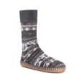 thumbnail image 1 of Muk Luks Men's Slipper Socks Gray Size L/XL, 1 of 3